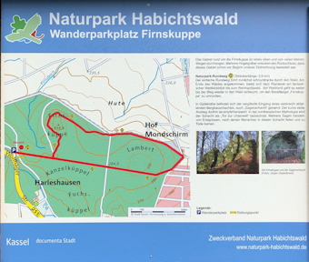 Infotafel Wanderparkplatz Firnskuppe