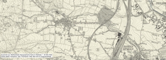 Vorschaubild Ausschnitt aus MTB Cassel (West) 1909